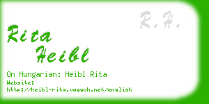 rita heibl business card